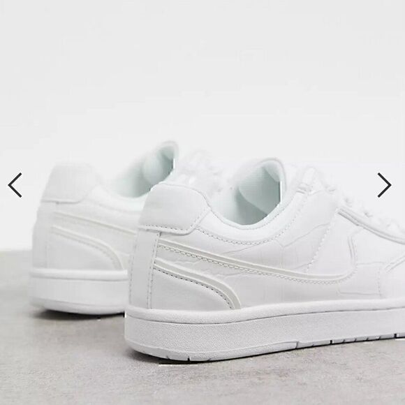 NEW ASOS Design Deal low Top Croc Sneakers White (Men’s 6, Womens 8) - Picture 9 of 11